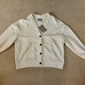 NWT Everlane: The Organic Cotton Varsity Cardigan